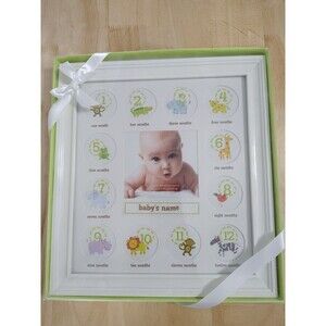 Stepping Stones First Year Baby White Picture Frame 12 Months New In Box